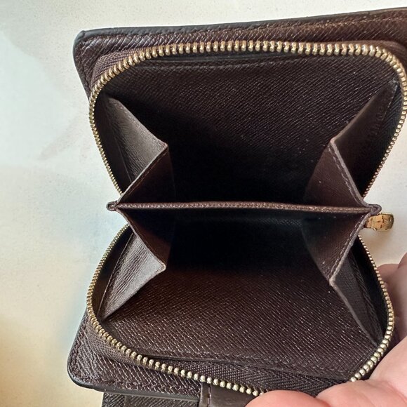 PREOWNED Authentic Louis Vuitton French Wallet (Damier Ebene Canvas) - Picture 12 of 13